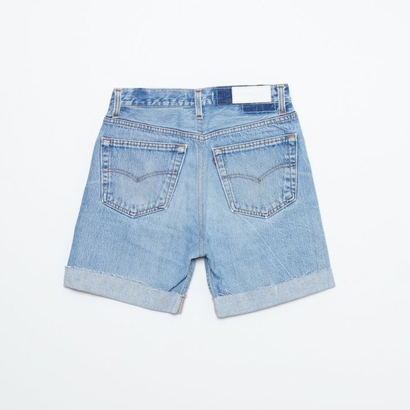 RE/DONE x Levi's | NWT 90's denim shorts light wash 26 - Picture 10 of 10
